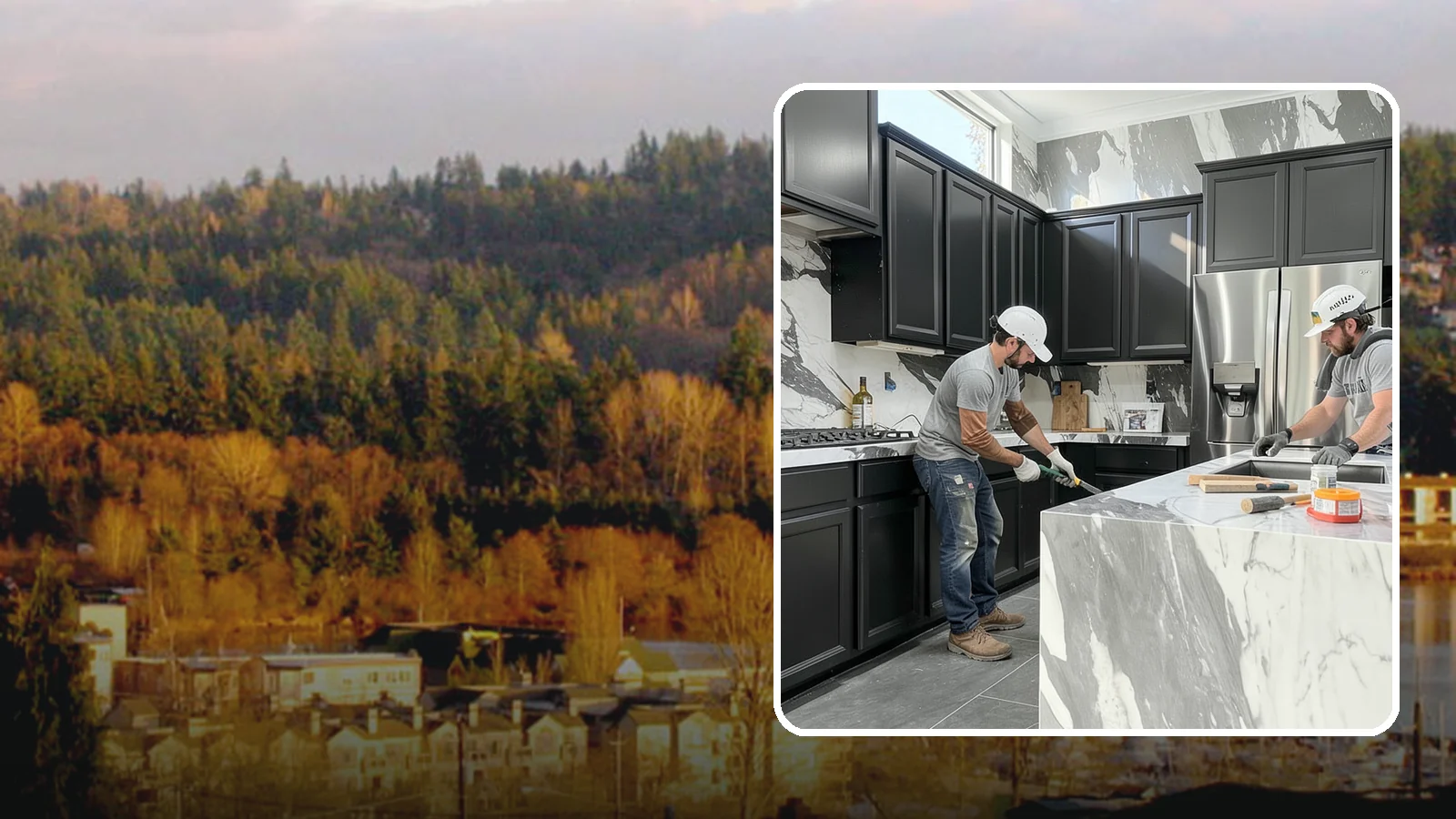 Marble Countertop Installation in Kenmore, King County, WA - Elegant marble countertop installation that brings timeless veining and luxury to kitchens, baths, and baking stations.