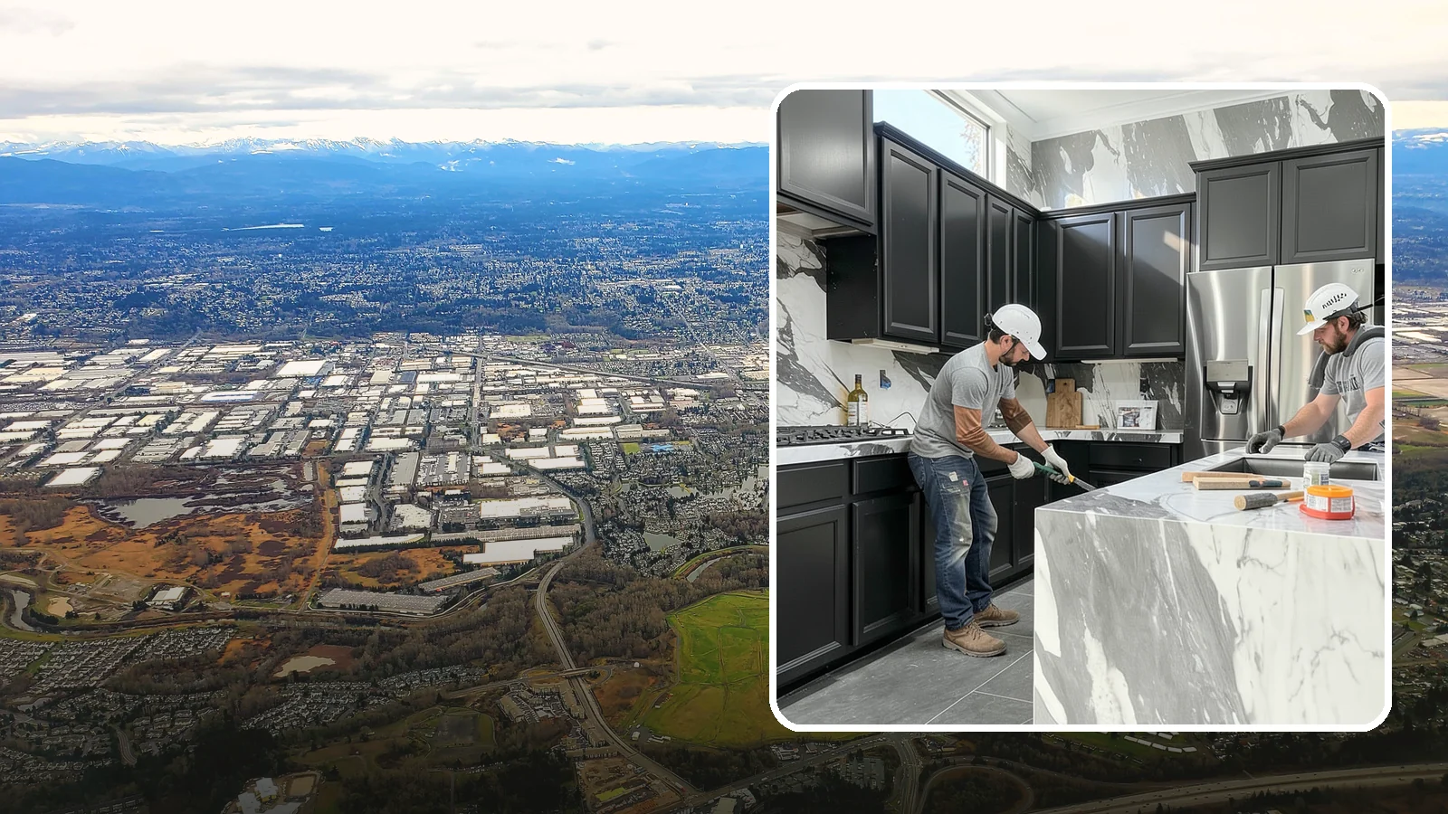 Marble Countertop Installation in Kent, King County, WA - Elegant marble countertop installation that brings timeless veining and luxury to kitchens, baths, and baking stations.