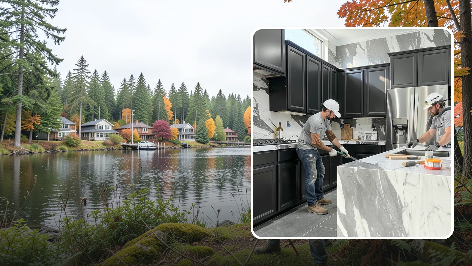 Marble Countertop Installation in La Conner, Skagit County, WA - Elegant marble countertop installation that brings timeless veining and luxury to kitchens, baths, and baking stations.