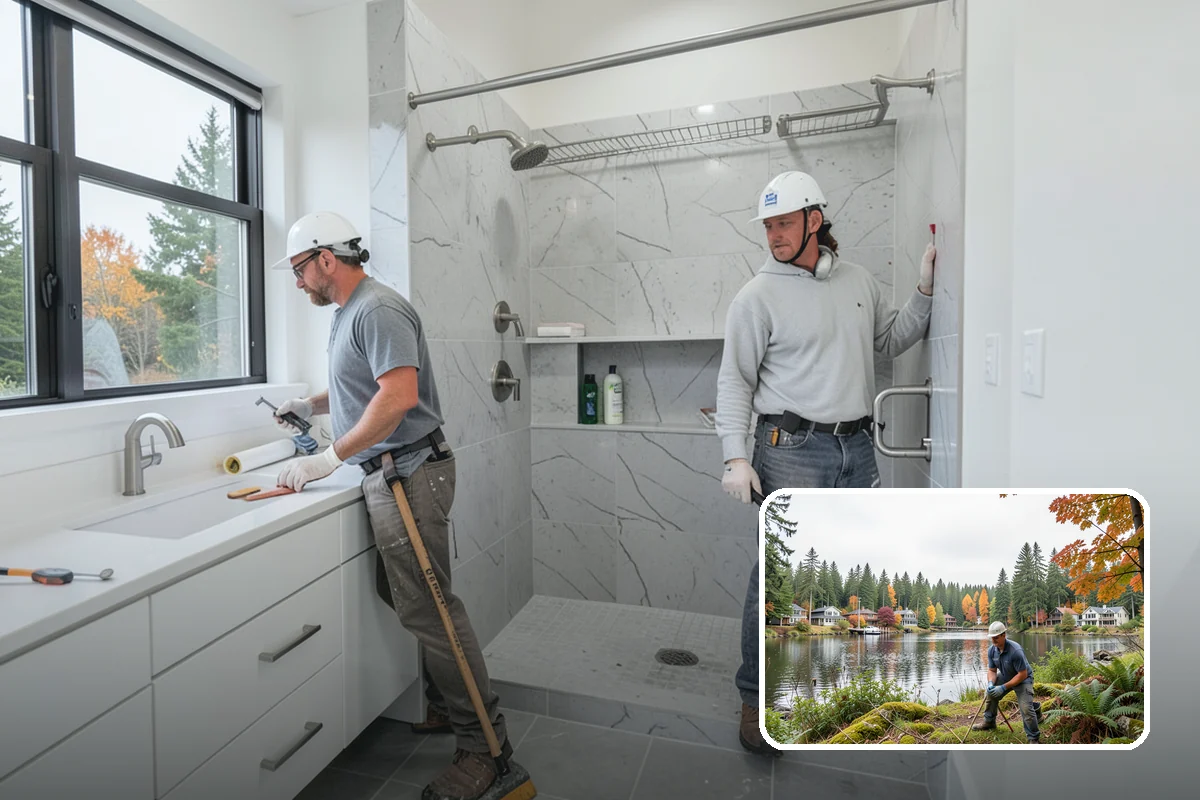 Marble Countertop Installation in La Conner, Skagit County, WA - Timeless veining and luxurious appearance