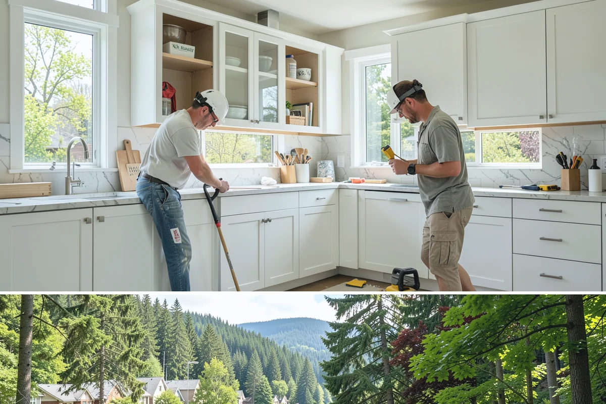 Marble Countertop Installation in Lake Forest Park, King County, WA - Marble is installed indoors year-round, so your luxury upgrade proceeds regardless of PNW weather.
