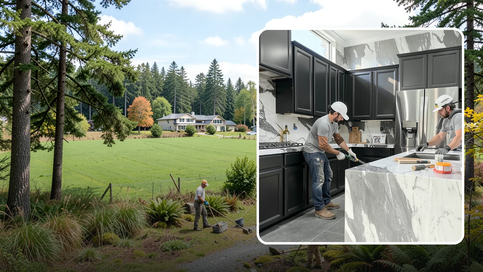 Marble Countertop Installation in Lyman, Skagit County, WA - Elegant marble countertop installation that brings timeless veining and luxury to kitchens, baths, and baking stations.