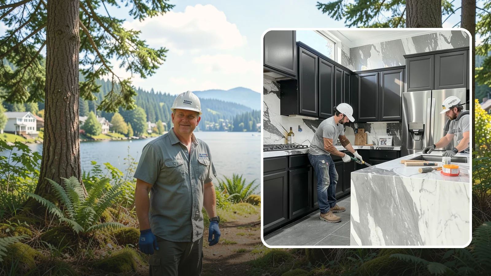 Marble Countertop Installation in Milton, King County, WA - Elegant marble countertop installation that brings timeless veining and luxury to kitchens, baths, and baking stations.