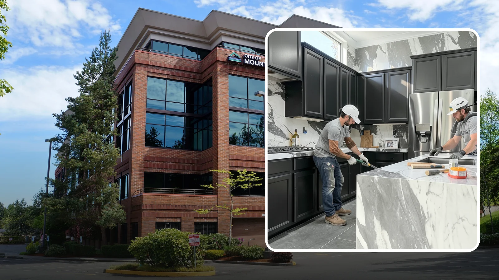 Marble Countertop Installation in Mountlake Terrace, Snohomish County, WA - Elegant marble countertop installation that brings timeless veining and luxury to kitchens, baths, and baking stations.