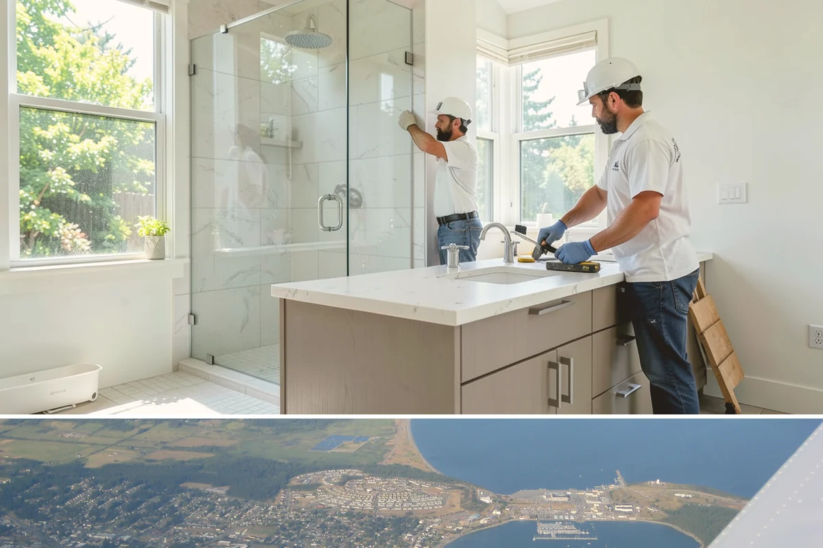 Marble Countertop Installation in Oak Harbor, Island County, WA - Marble is installed indoors year-round, so your luxury upgrade proceeds regardless of PNW weather.