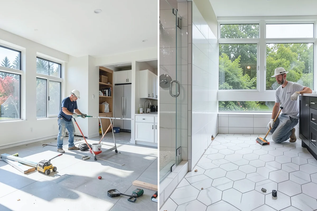 Marble Countertop Installation in Renton, King County, WA - Select slabs and plan vein-matched seams