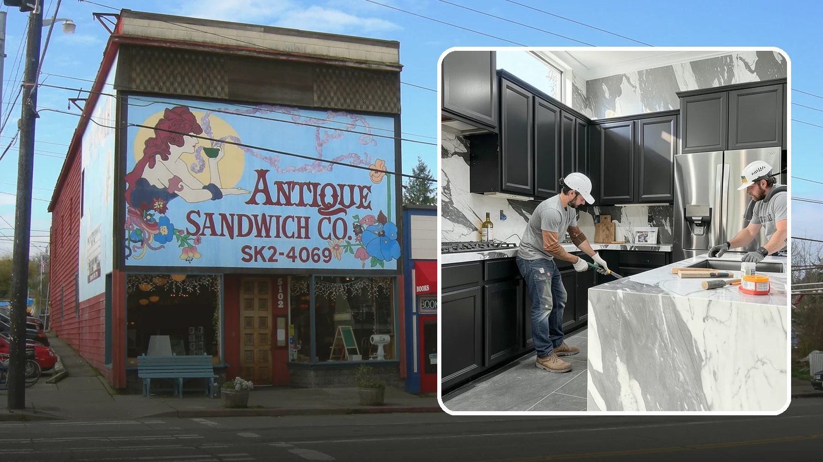 Marble Countertop Installation in Ruston, Pierce County, WA - Elegant marble countertop installation that brings timeless veining and luxury to kitchens, baths, and baking stations.