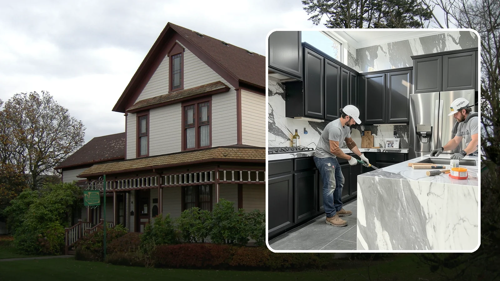Marble Countertop Installation in Sumner, Pierce County, WA - Elegant marble countertop installation that brings timeless veining and luxury to kitchens, baths, and baking stations.