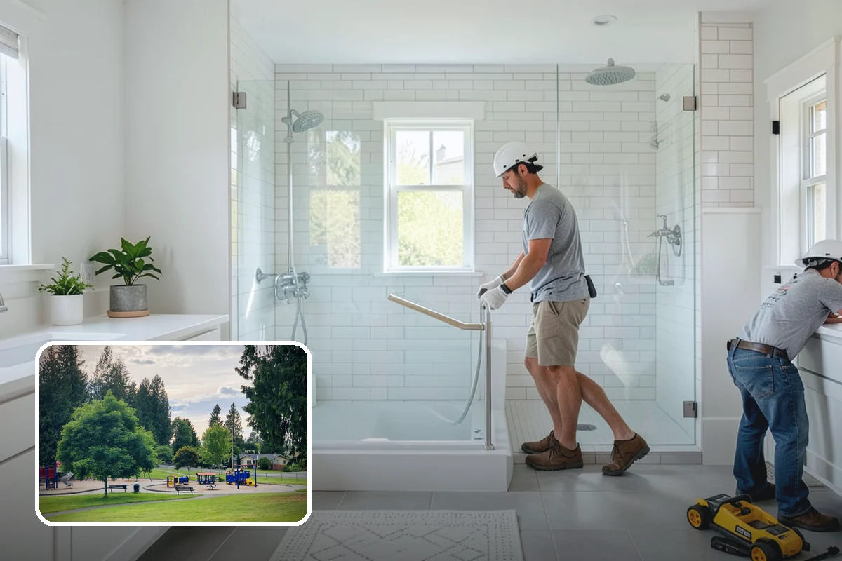 Marble Flooring Installation in Bonney Lake, Pierce County, WA - Luminous, high-end aesthetic with dramatic veining