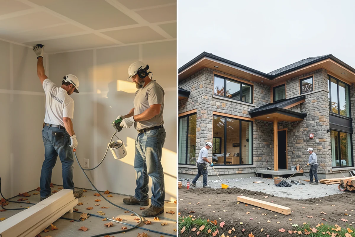 Marble Flooring Installation in Buckley, Pierce County, WA - Lay out slabs to align veining
