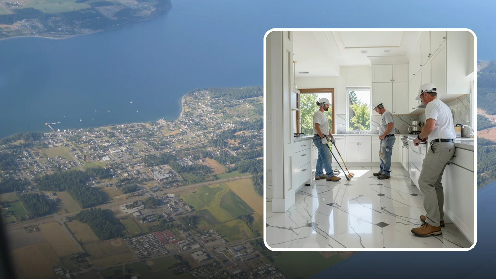 Marble Flooring Installation in Coupeville, Island County, WA - Elegant marble flooring installation that makes a striking, luxurious statement in entries and formal rooms.