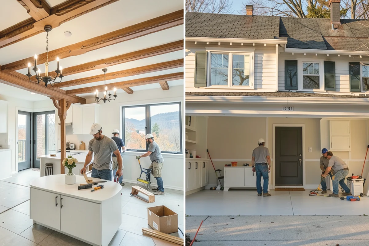 Marble Flooring Installation in Covington, King County, WA - Lay out slabs to align veining