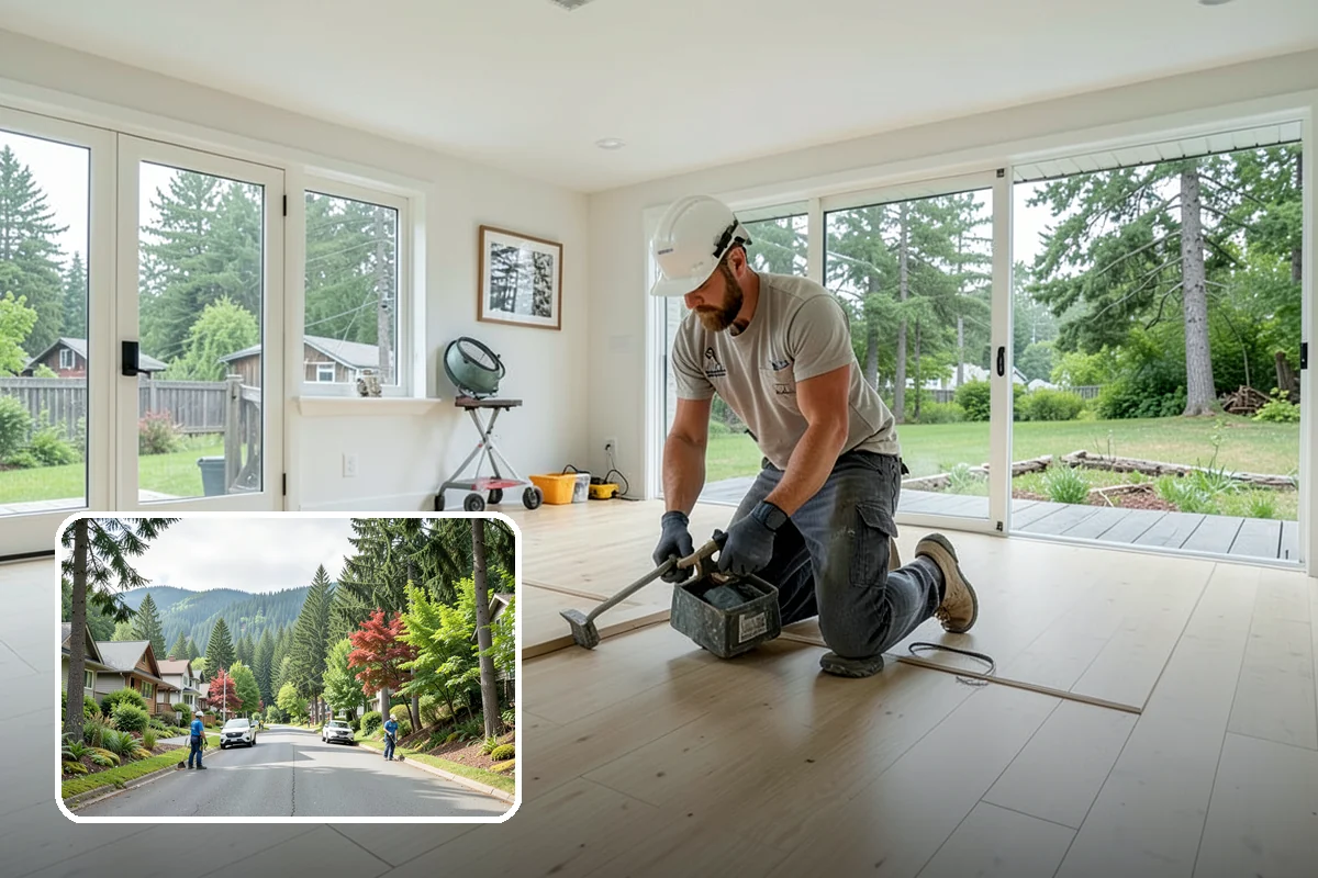 Marble Flooring Installation in Darrington, Snohomish County, WA - Luminous, high-end aesthetic with dramatic veining