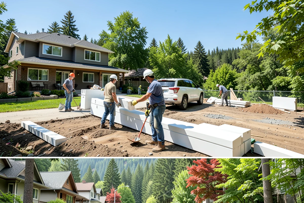 Marble Flooring Installation in Darrington, Snohomish County, WA - Marble installation happens indoors in any season, with milder months making transport of delicate slabs easier.
