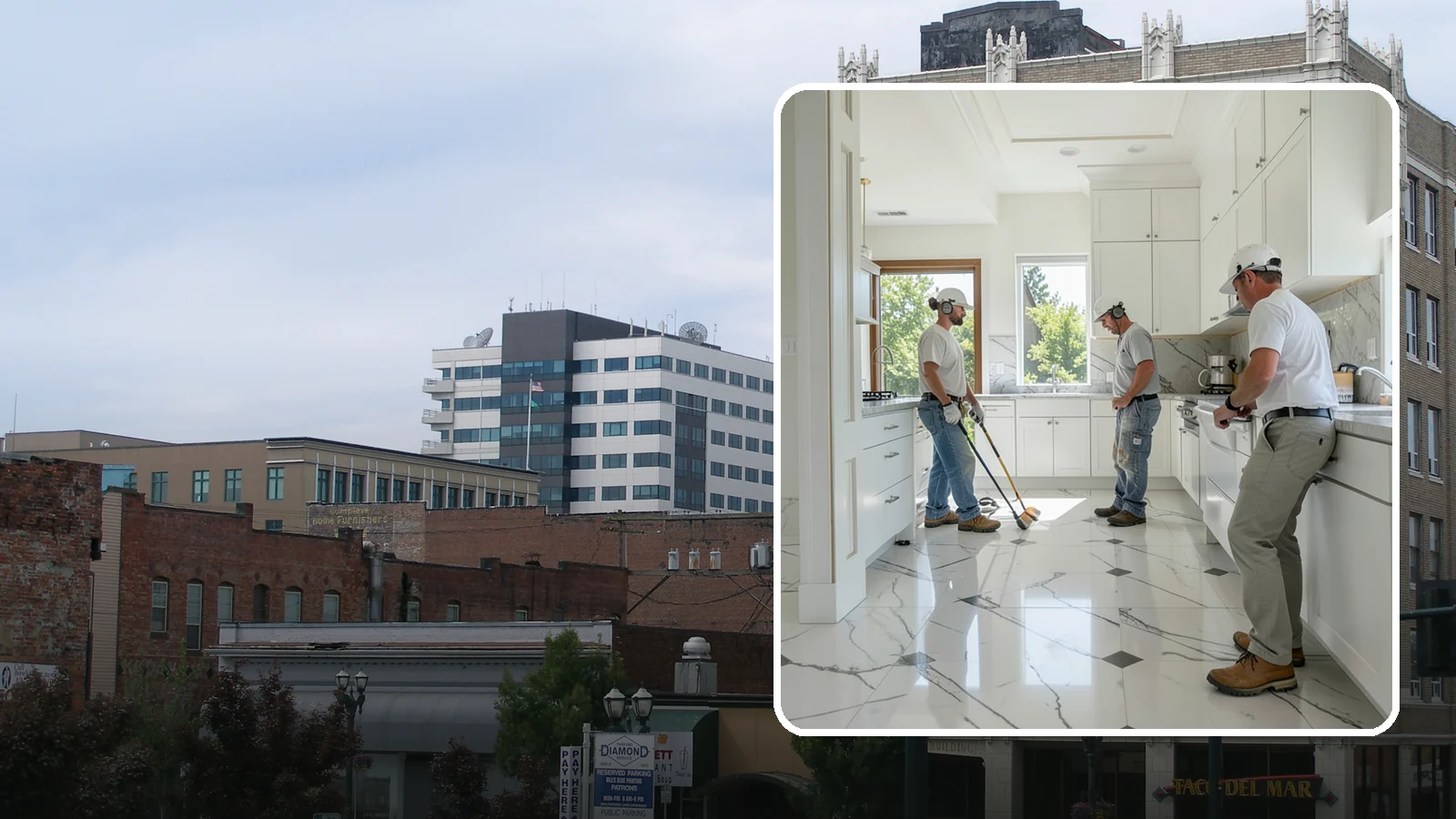 Marble Flooring Installation in Everett, Snohomish County, WA - Elegant marble flooring installation that makes a striking, luxurious statement in entries and formal rooms.