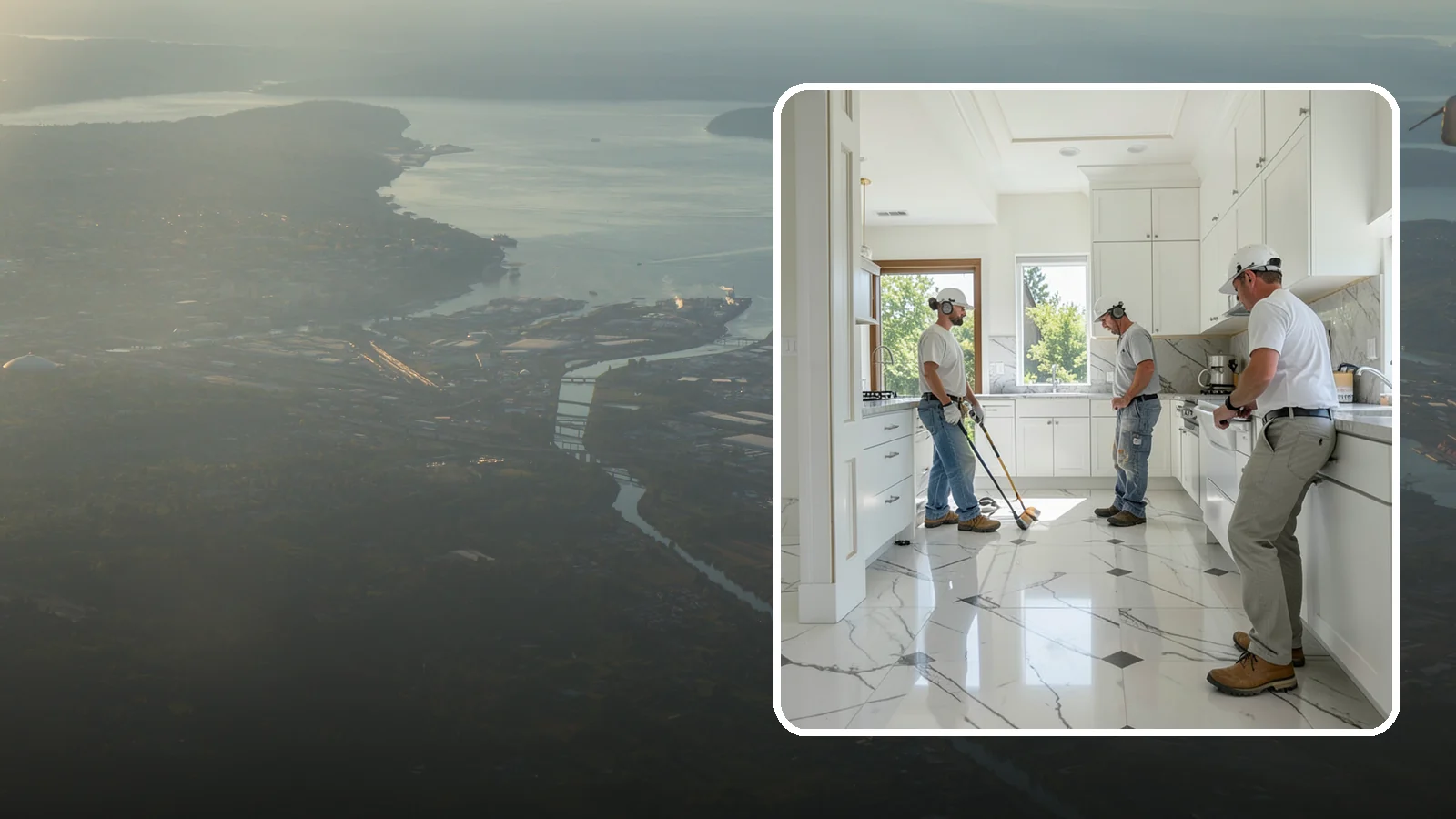 Marble Flooring Installation in Fife, Pierce County, WA - Elegant marble flooring installation that makes a striking, luxurious statement in entries and formal rooms.