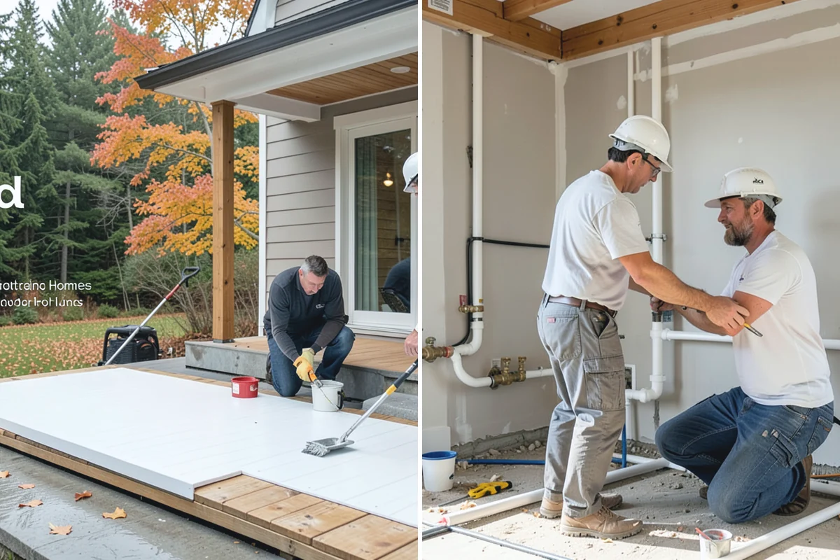 Marble Flooring Installation in Hamilton, Skagit County, WA - Lay out slabs to align veining
