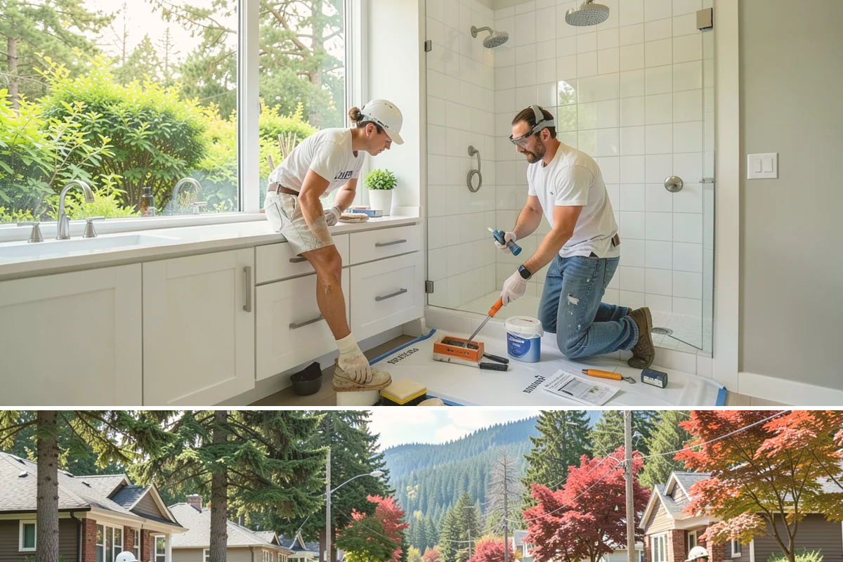 Marble Flooring Installation in Hunts Point, King County, WA - Marble installation happens indoors in any season, with milder months making transport of delicate slabs easier.