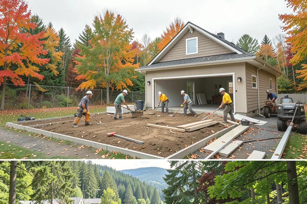 Marble Flooring Installation in Lake Forest Park, King County, WA - Marble installation happens indoors in any season, with milder months making transport of delicate slabs easier.