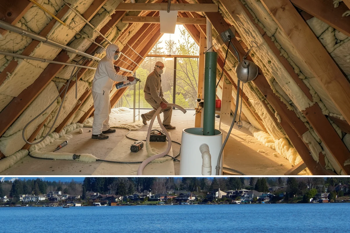 Marble Flooring Installation in Lake Stevens, Snohomish County, WA - Marble installation happens indoors in any season, with milder months making transport of delicate slabs easier.