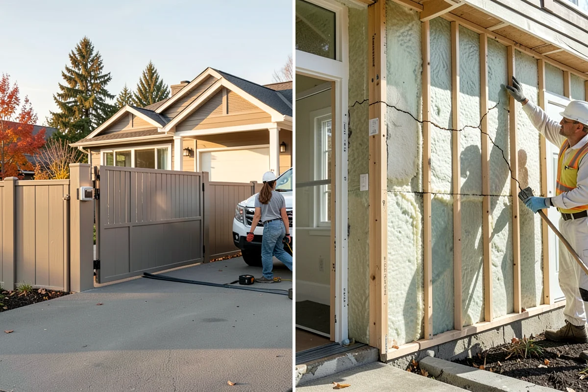 Marble Flooring Installation in Lyman, Skagit County, WA - Lay out slabs to align veining