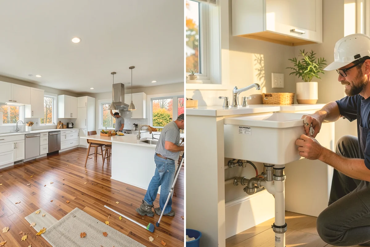 Marble Flooring Installation in Milton, King County, WA - Lay out slabs to align veining
