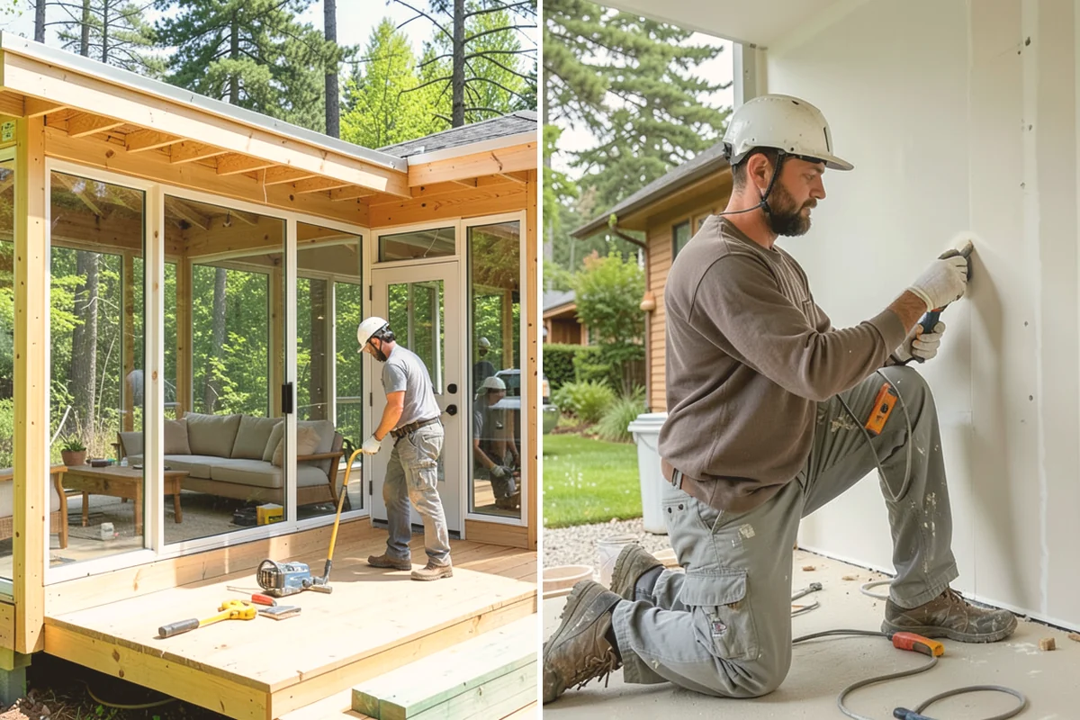 Marble Flooring Installation in Mount Vernon, Skagit County, WA - Lay out slabs to align veining