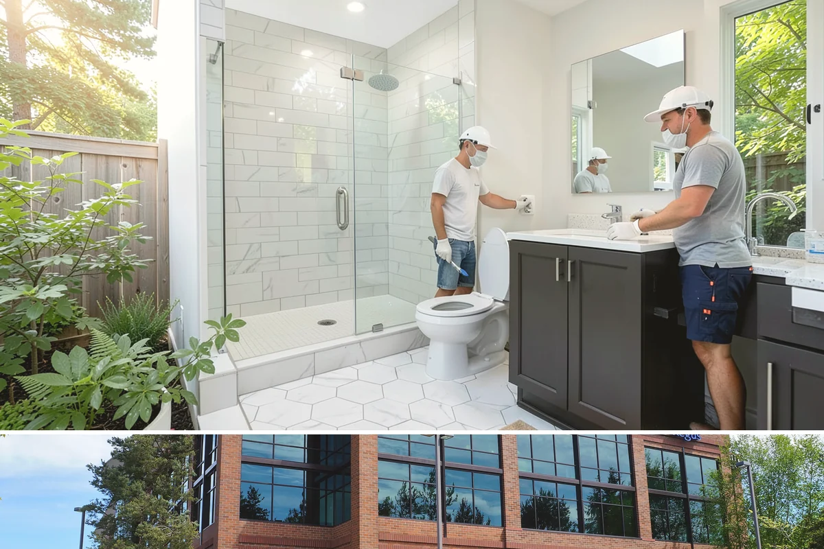 Marble Flooring Installation in Mountlake Terrace, Snohomish County, WA - Marble installation happens indoors in any season, with milder months making transport of delicate slabs easier.