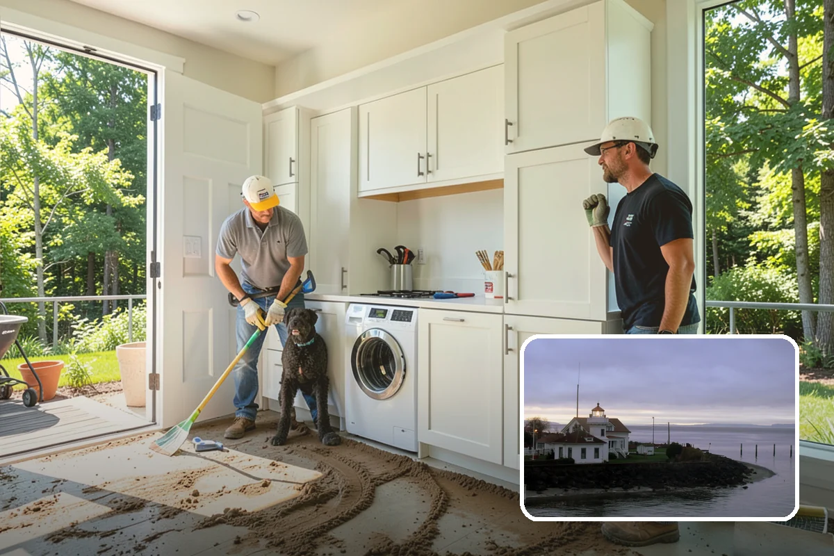 Marble Flooring Installation in Mukilteo, Snohomish County, WA - Luminous, high-end aesthetic with dramatic veining