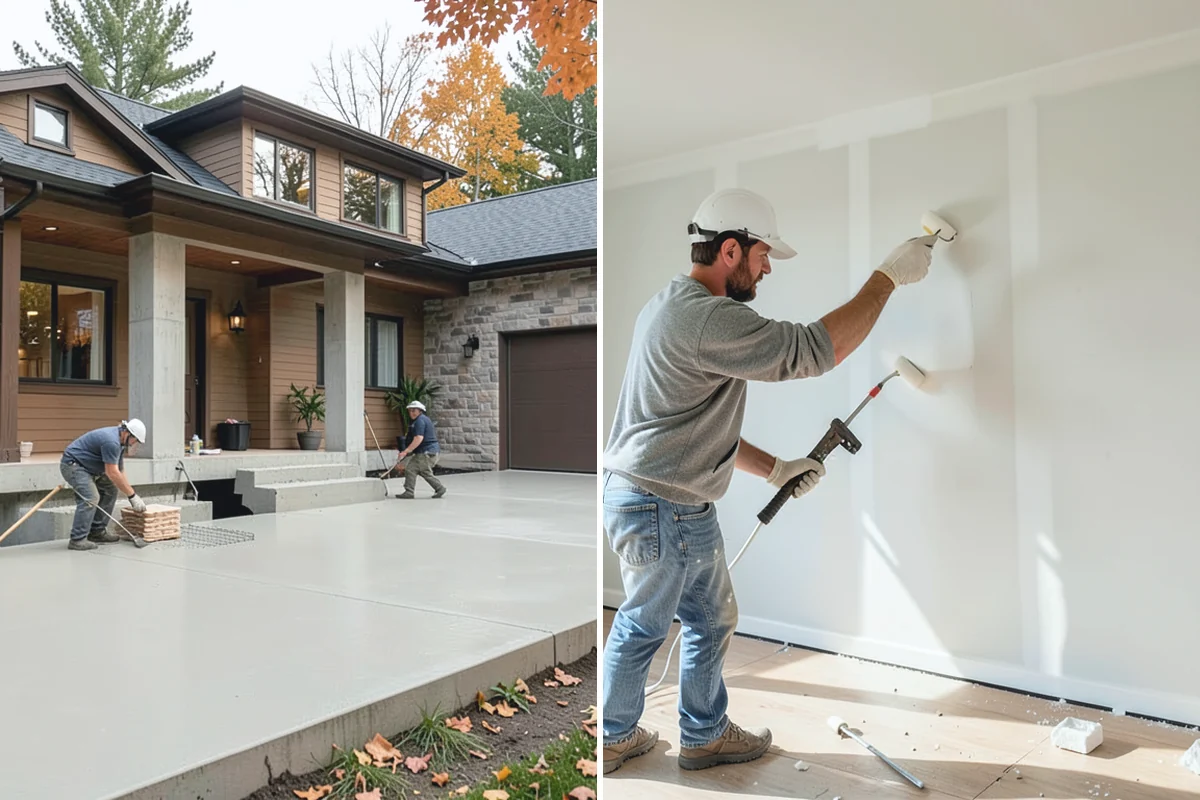 Marble Flooring Installation in Redmond, King County, WA - Lay out slabs to align veining