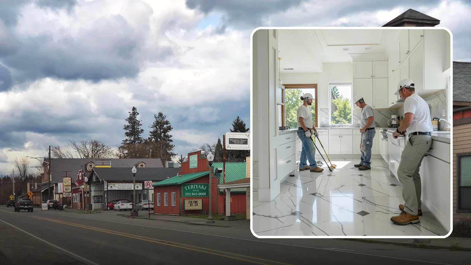 Marble Flooring Installation in Roy, Pierce County, WA - Elegant marble flooring installation that makes a striking, luxurious statement in entries and formal rooms.