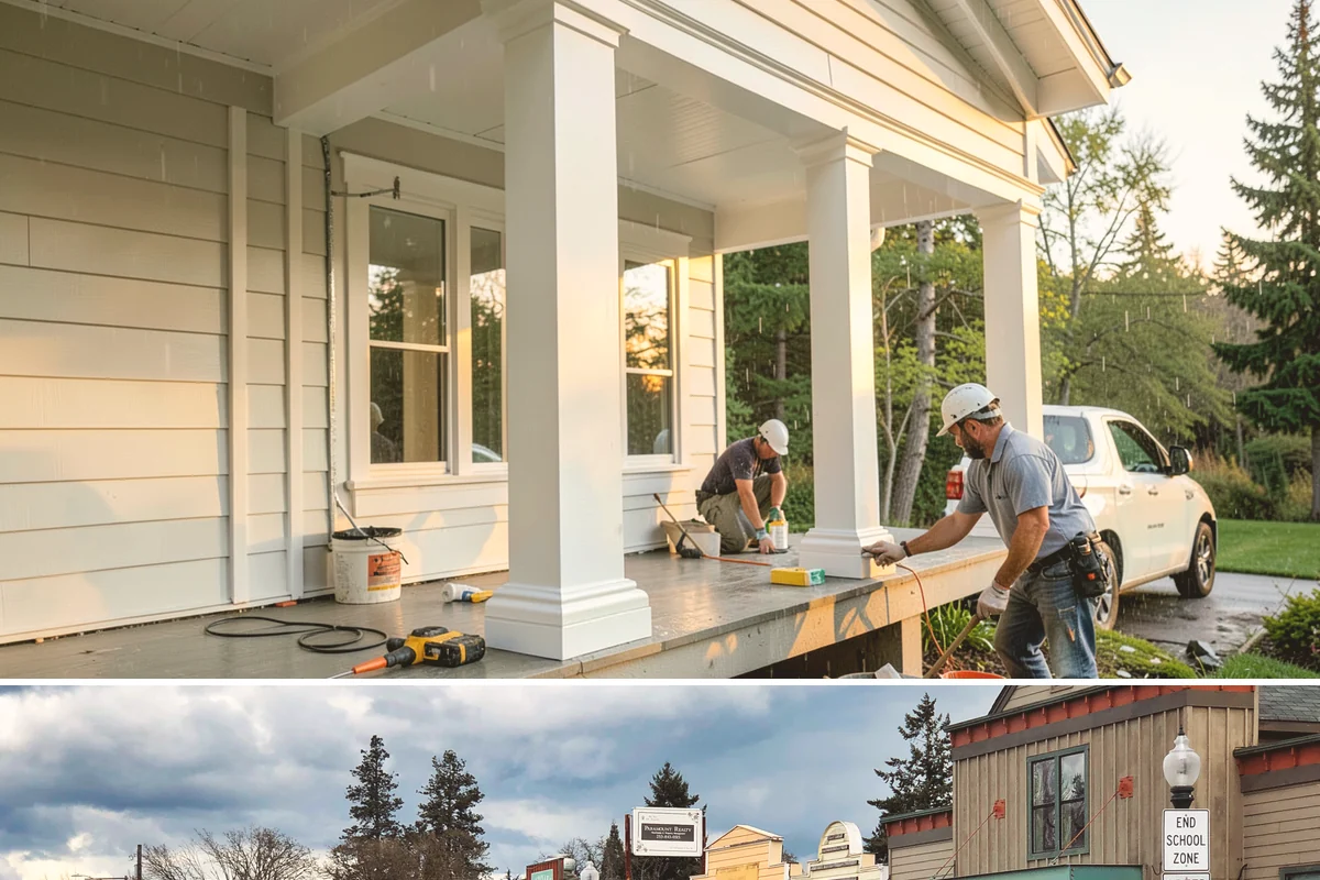 Marble Flooring Installation in Roy, Pierce County, WA - Marble installation happens indoors in any season, with milder months making transport of delicate slabs easier.