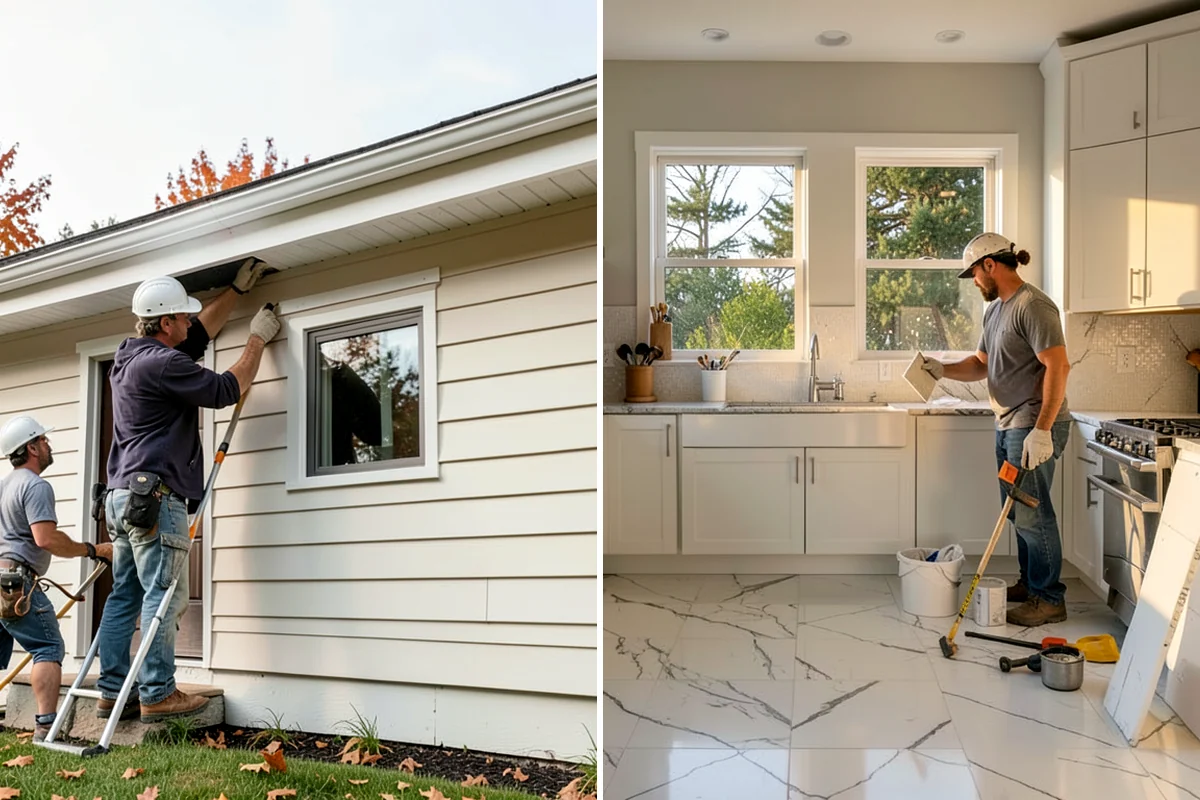 Marble Flooring Installation in SeaTac, King County, WA - Lay out slabs to align veining