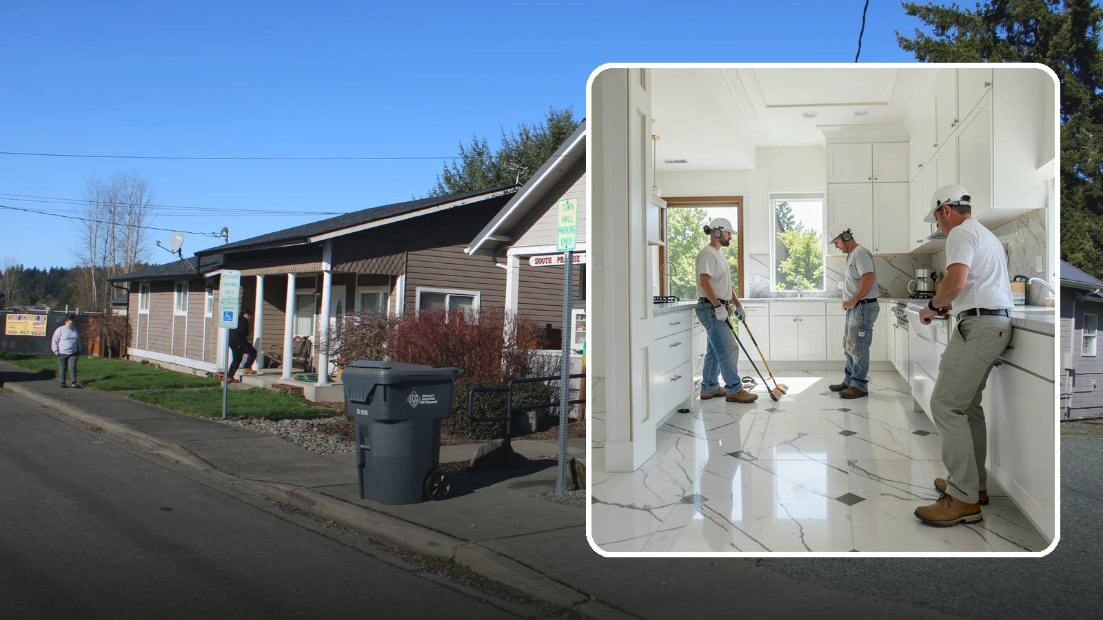 Marble Flooring Installation in South Prairie, Pierce County, WA - Elegant marble flooring installation that makes a striking, luxurious statement in entries and formal rooms.