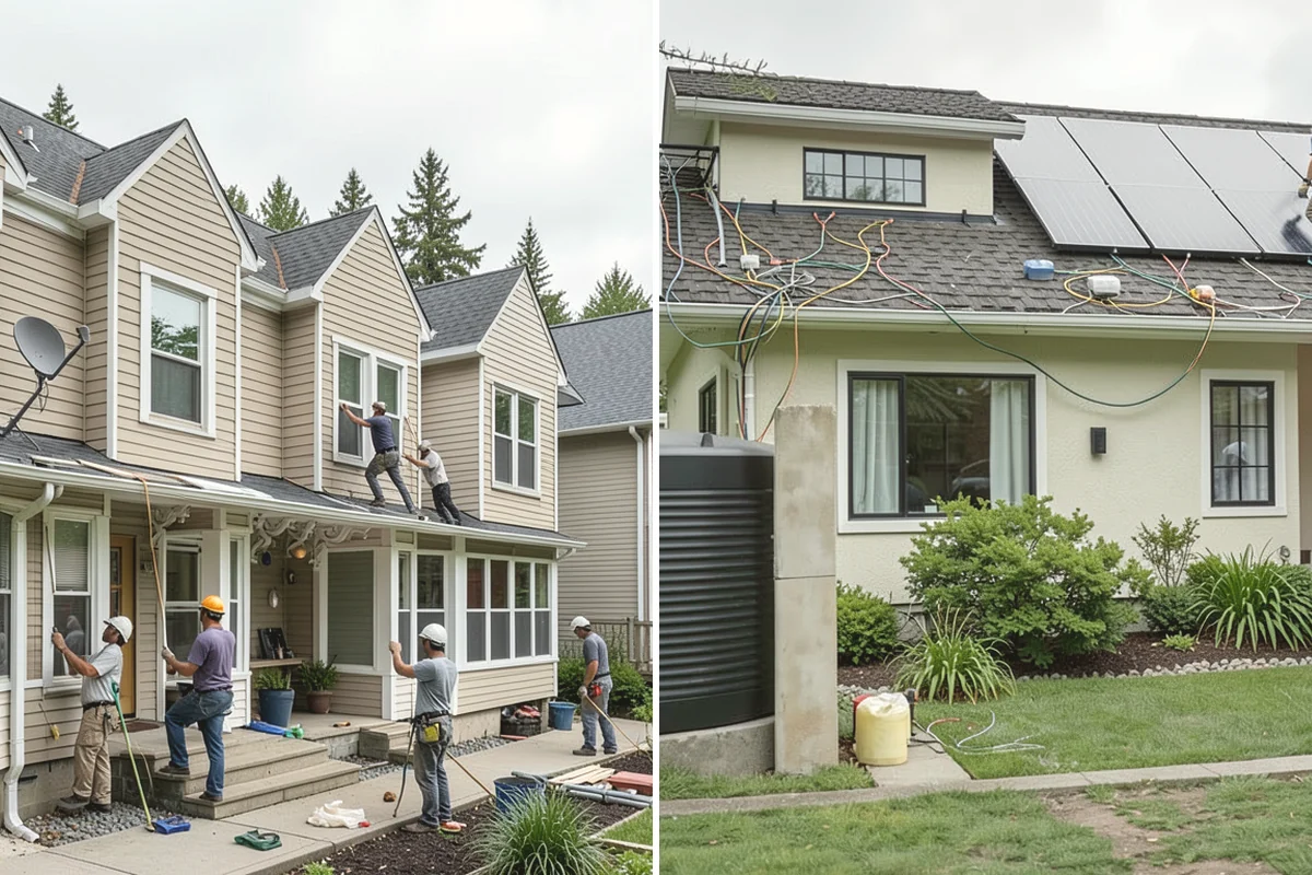 Marble Flooring Installation in Tukwila, King County, WA - Lay out slabs to align veining