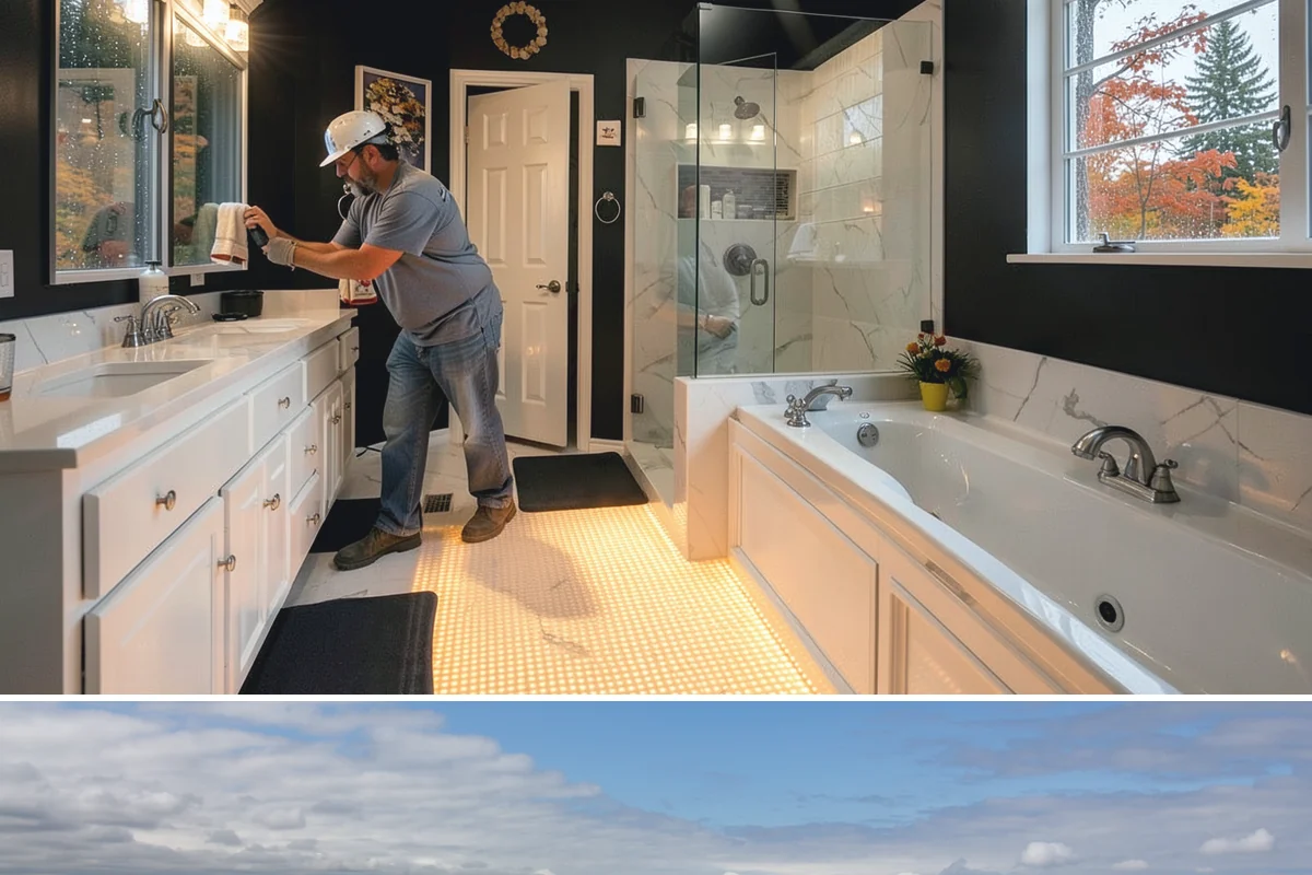 Marble Flooring Installation in University Place, Pierce County, WA - Marble installation happens indoors in any season, with milder months making transport of delicate slabs easier.