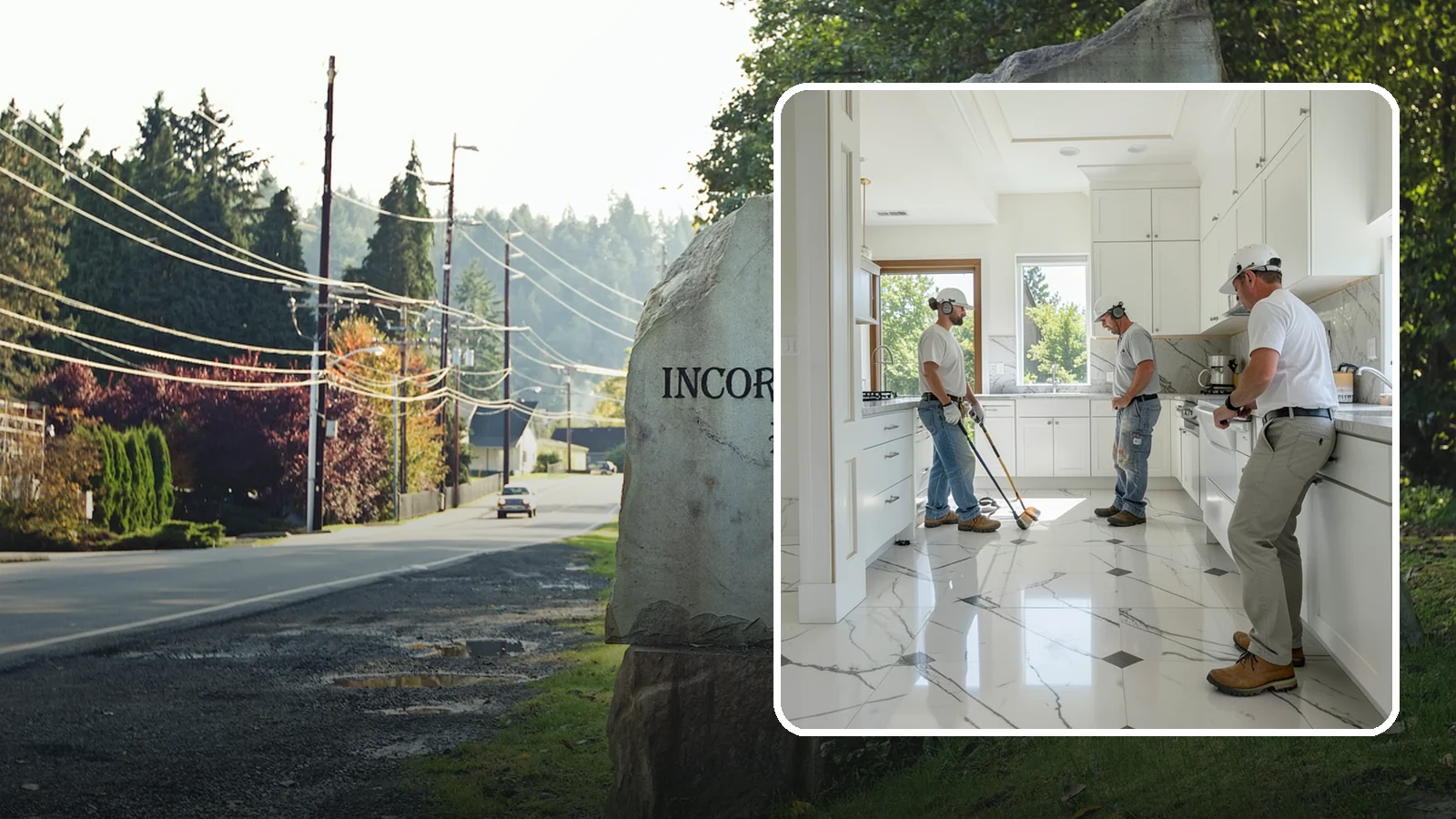 Marble Flooring Installation in Wilkeson, Pierce County, WA - Elegant marble flooring installation that makes a striking, luxurious statement in entries and formal rooms.