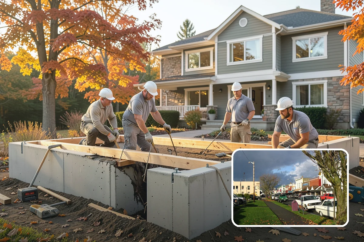 Masonry Retaining Wall in Arlington, Snohomish County, WA - Engineered for slope and soil loads