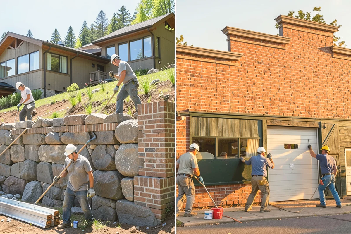 Masonry Retaining Wall in Newcastle, King County, WA - Evaluate slope, soil, and drainage needs