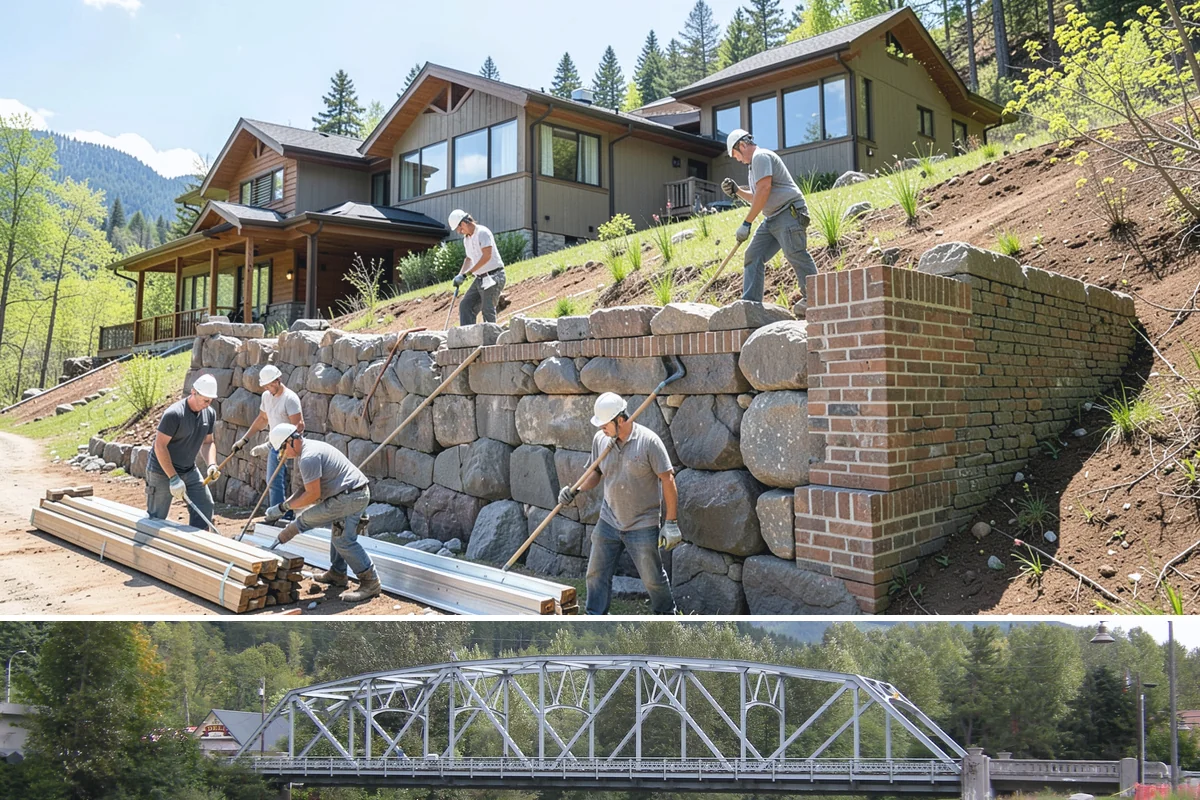 Masonry Retaining Wall in Skykomish, King County, WA - Drier months keep excavations stable and footings protected, making them ideal for retaining wall builds.