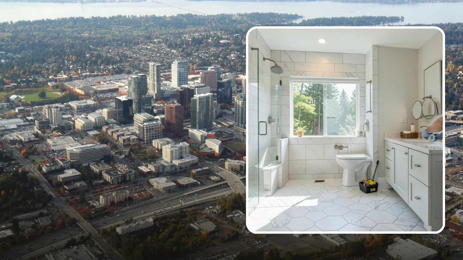 Master Bathroom Remodel in Bellevue, King County, WA - A master bathroom remodel turns your primary suite into a spa-like retreat built for daily comfort.