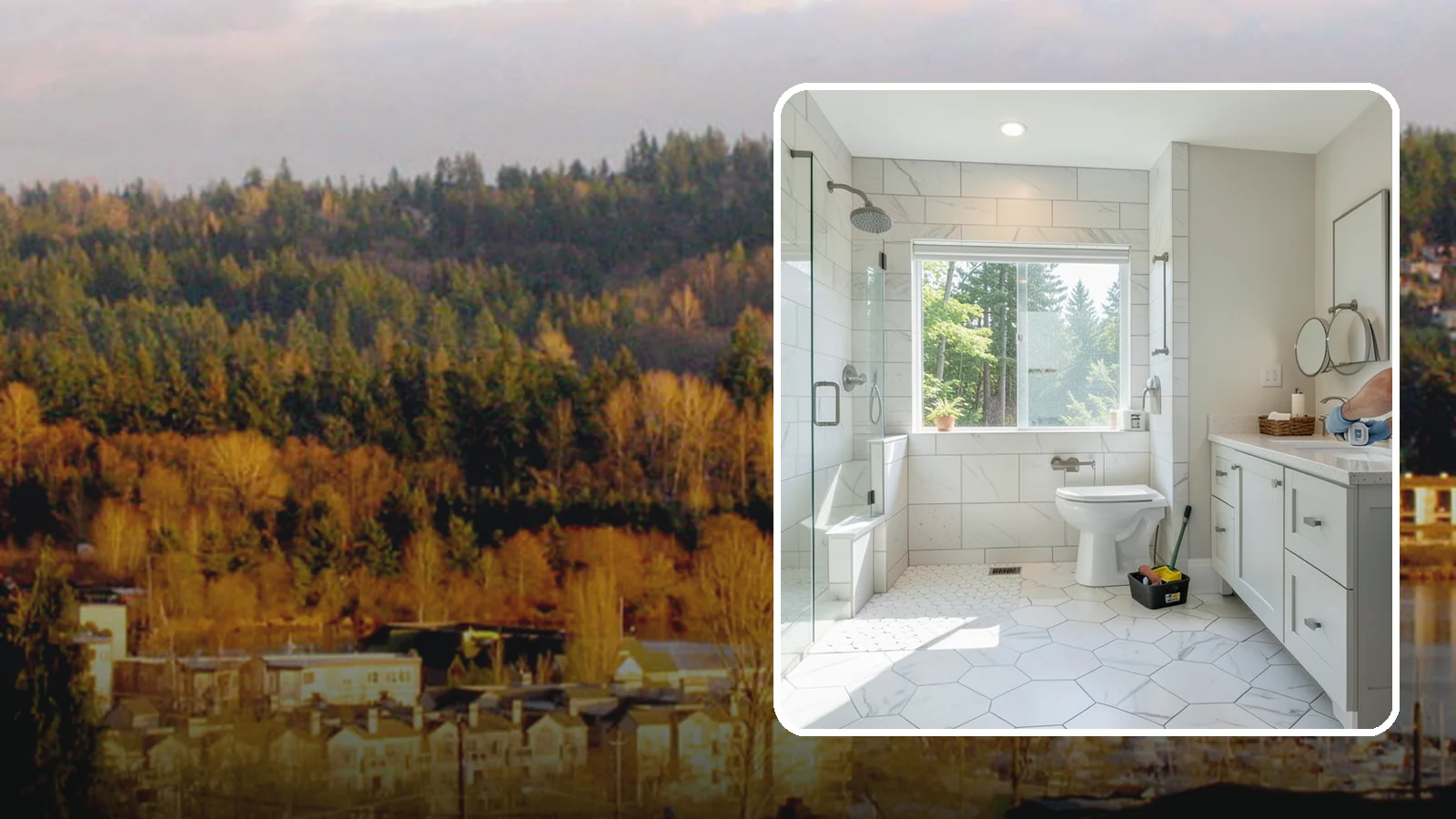 Master Bathroom Remodel in Kenmore, King County, WA - A master bathroom remodel turns your primary suite into a spa-like retreat built for daily comfort.