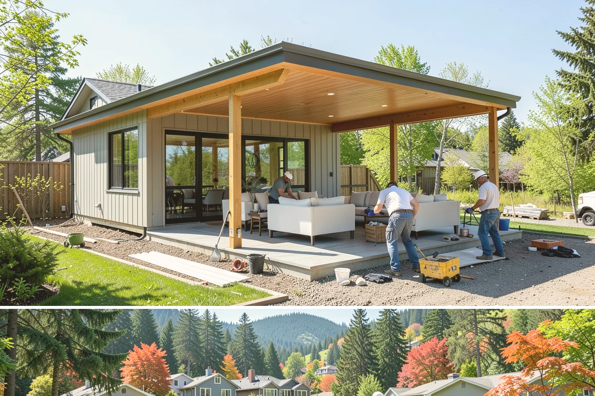 Master Suite Addition in Fircrest, Pierce County, WA - We frame and dry-in during summer, then complete the interior bath and finishes through the wetter months.