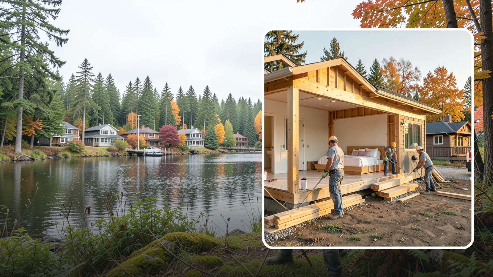 Master Suite Addition in La Conner, Skagit County, WA - A master suite addition adds a private primary bedroom, bath, and closet retreat to your home.