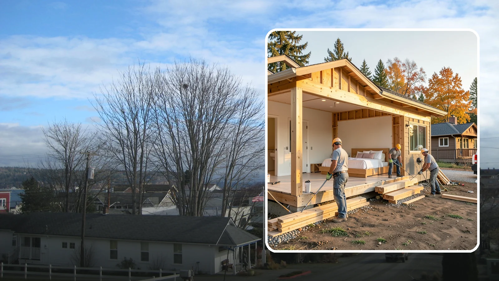 Master Suite Addition in Langley, Island County, WA - A master suite addition adds a private primary bedroom, bath, and closet retreat to your home.