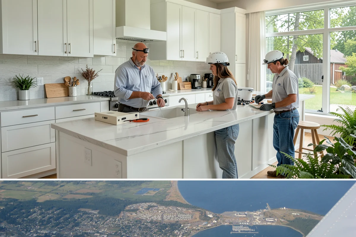 Master Suite Addition in Oak Harbor, Island County, WA - We frame and dry-in during summer, then complete the interior bath and finishes through the wetter months.