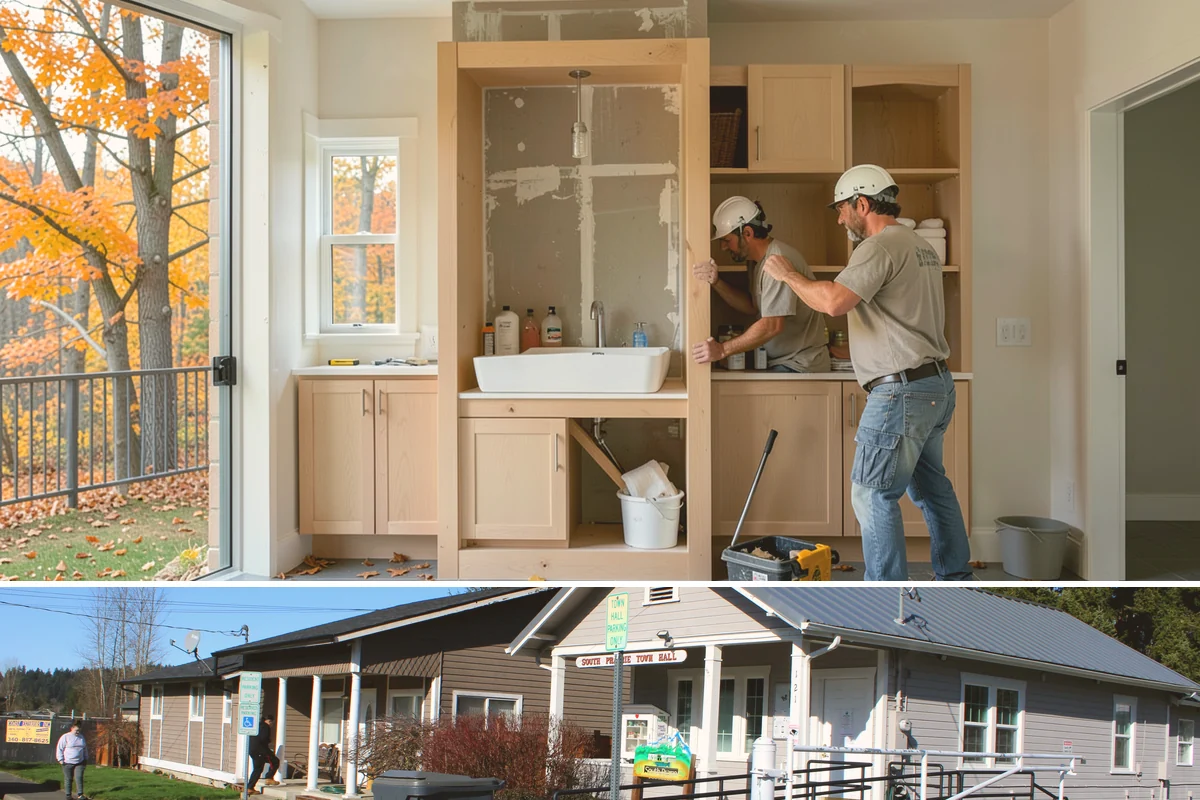 Master Suite Addition in South Prairie, Pierce County, WA - We frame and dry-in during summer, then complete the interior bath and finishes through the wetter months.
