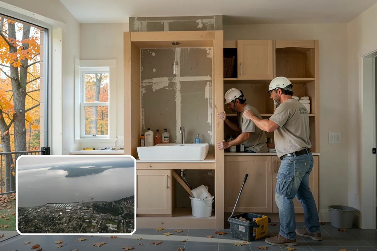 Media Room Construction in Des Moines, King County, WA - Wiring for displays, audio, and gaming systems