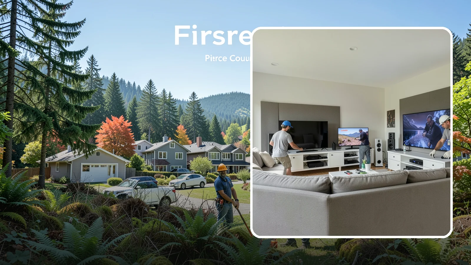 Media Room Construction in Fircrest, Pierce County, WA - We create flexible media rooms that combine comfortable viewing, gaming, and gathering in one space.