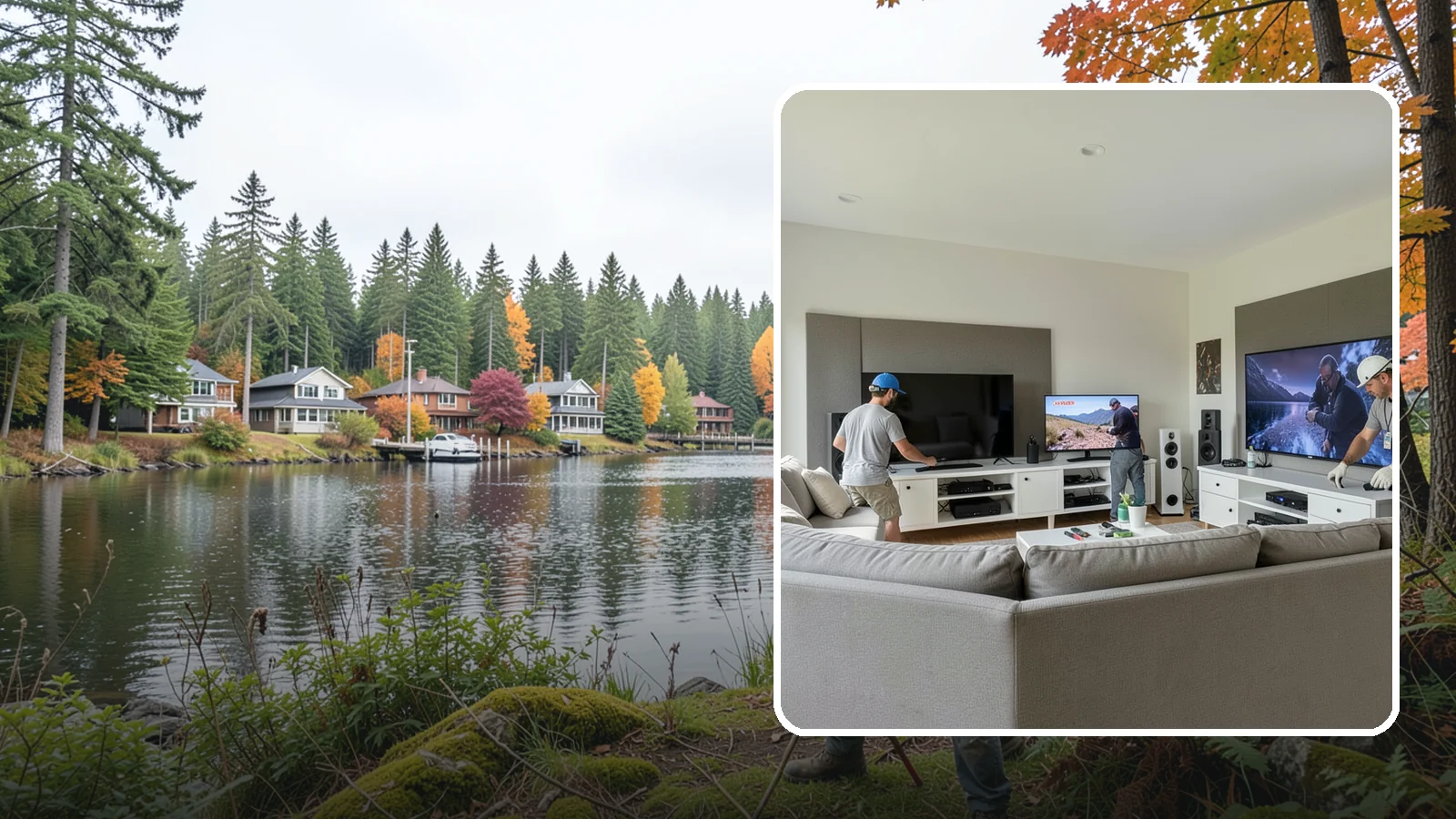 Media Room Construction in La Conner, Skagit County, WA - We create flexible media rooms that combine comfortable viewing, gaming, and gathering in one space.
